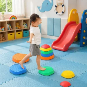 Factory Educational Plastic 5pcs Balance Set 3 6y Preschool Kids Home School Outdoor Indoor Play Sensory Integration Lightweight