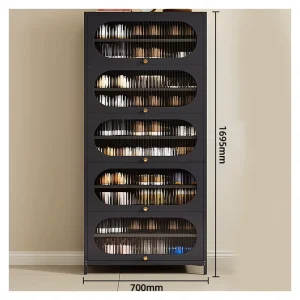 Factory Entrance Luxury Door Racks Shoe Cabinet Modern Metal Design Home Furniture for Mall and Workshop Use 5 Year Warranty