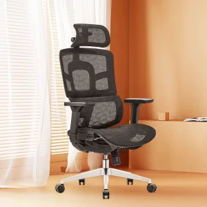 Factory Ergonomic Office Chair Full Mesh Fabric Recliner Fixed Headrest Swivel Feature Modern Workshop Office Chair