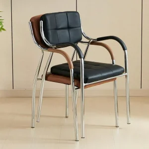 Factory Fixed Ergonomic Leather Office Chairs Employee Conference Chairs