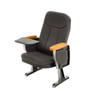 Factory Foldable Auditorium Chair With Armrest Theater Seat For Conference Room Church School Hotel Or Hospital Use