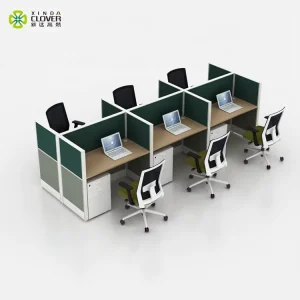 Factory Furniture Modern Work Station 6 People Modular Office Partition Office Desk