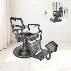 Factory Heavy Duty All Black Barber Chair Frame Professional Salon Furniture Hydraulic Base
