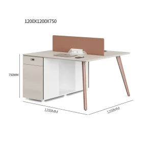 Factory High Quality Double Office Platform Table Wooden Computer Desk Drawer Office Desk