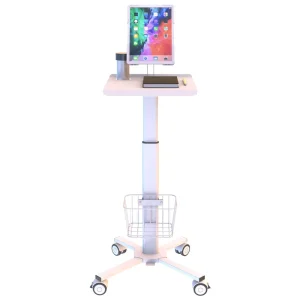 Factory Laptop Computer Monitor Cart Trolley Hospital Trolley Nursing Cart