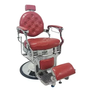 Factory Leather Barber Chair with Armrests for Hairstyles Light Luxury Swivel Design for Barbershops Salons