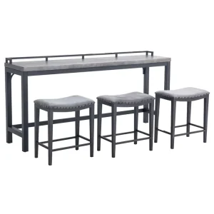 Factory Luxury Furniture Rectangular Wood Modern Bar Table Desk