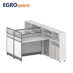 Factory Manufacture Double Side Workstation Furniture Glass Divider Screen Desk Office Partition Cubicle