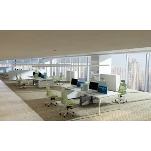 Factory Mega Office Cubicle Office Desk 4 People Workstation for Home and Office Use