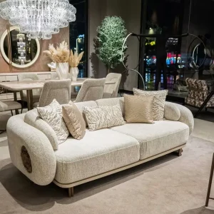 Factory Modern Luxury Cloud Modular Sofa Set Upholstered Fabric Italy Design Couch
