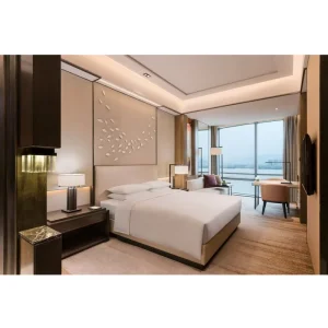 Factory Modern Luxury Solid Wood Commercial 5 Star Hotel Furniture Set Guest Room Custom Eco Friendly Durable Apartment Bedroom