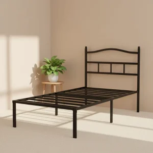 Factory Modern Minimalist Adjustable Iron Bed Thickened Steel Frame Silent Design 3500 Pound Dormitory Bedroom