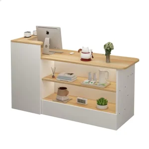 Factory Modern Style Customized Desk Mdf Melamine Hospital Office Reception Table