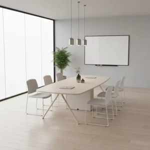 Factory Modern Style Office Furniture Particle Board Material Office Conference Table Suitable for Office Building