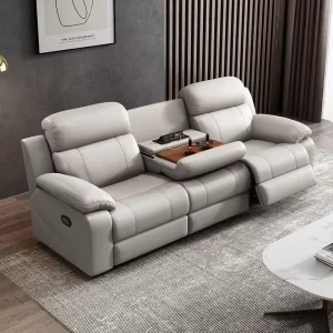 Factory Multi functional First class Space Electric Cinema Living Room Video Room Small Apartment Leather Sofa