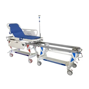 Factory Multifunction Adjustable Hydraulic Foldable Operation Connecting Medical Transport Patient Trolley