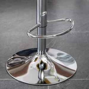 Factory OEM Modern Swivel Bar Stool Adjustable Gold Chrome Commercial Metal Bar Stools Chairs for Kitchen Island Restaurant