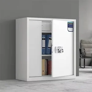 Factory Office Filing Storage Cabinet Large Capacity 2 Drawers Steel Material with Lockable Feature Fingerprint Safe