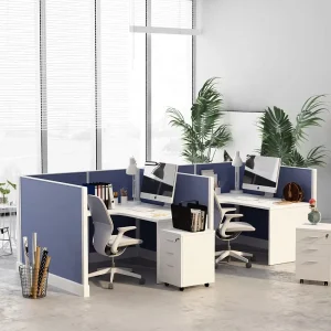Factory Office Furniture Screen Partition Panel Desk Workstation L Shape Cubicle