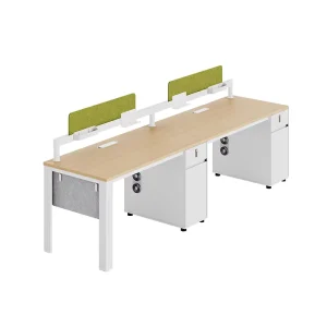 Factory Office Two Person Workstation Workspace Solution Desk Combination Staff Desk and Chair for Office Commercial