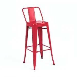 Factory Outdoor Dining Industrial Style Iron Plate Bar Stools Modern High Chairs Multi color Stable Durable