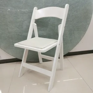 Factory Outdoor Wedding Banquet Wooden Frame Garden Folding Chair