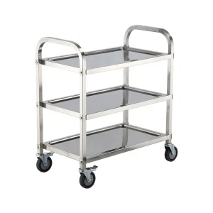 Factory Outlet Custom Hotel Restaurant Food Stainless Steel Tea Commercial Kitchen Trolley