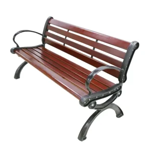 Factory Outlet Street Park Bench Seats Wooden Slats for Cast Iron Garden Bench