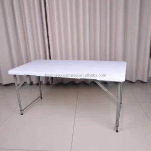 Factory Plastic Hotel Activities Party Home Rectangle Banquet Folding Portable Table for Event and Wedding Tables