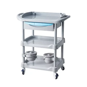 Factory Price ABS Plastic Medical Trolley with Drawers and Universal Casters for Hospitals and Beauty Salons