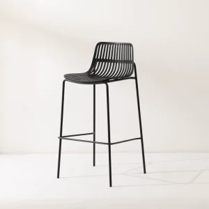 Factory Price Bar Chairs Home Furniture Metal Legs Black Dining Kitchen Stool High Chairs for Bar