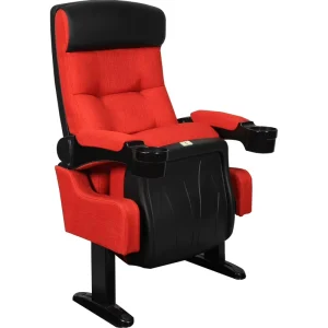 Factory Price Custom Folding Movie Theater Seat Cinema Chair Furniture with Cup Holder