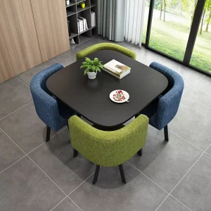 Factory Price Dining Room Furniture Marble Fashion Dining Table and Chair Set for Home Furniture