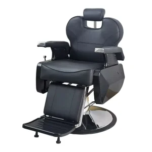 Factory Price Durable Round Base Hydraulic Pump Barber Salon Chair Swivel PU Leather 360 Degree Rotation
