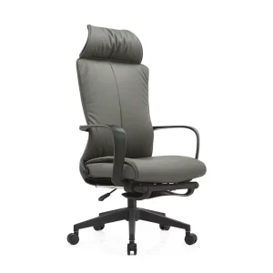 Factory Price High Back Modern Ergonomic Executive Boss PU Leather Office Chair Swivel Adjustable Leather Chair