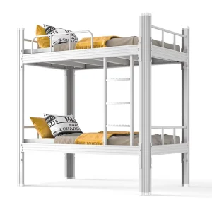 Factory Price Iron Metal Frame Student School Double Bed Dormitory Furniture Bed Steel Bunk Bed