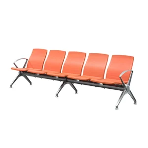 Factory Price Modern 3 Seaters Public Metal Frame Waiting Bench for Airport School Hospital Use Durable & Easy Clean