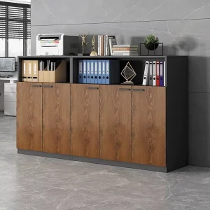 Factory Price Modern Design Locking Office File Storage Cabinets Melamine Wood Office Furniture Filing Cabinet with Drawers