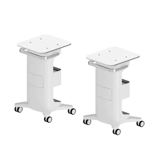 Factory Price Modern Foldable 4 Wheel Acrylic and Aluminum Eco Friendly Heavy Duty Beauty Salon Trolley for Workshop Use