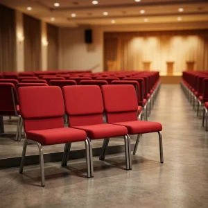 Factory Price Padded Comfortable Interlocking Theater Auditorium Pulpit Banquet Church Chair