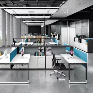 Factory Price Quality Assured Modern Design Modular Office Staff Desk Workstation