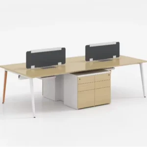 Factory Price Simple Wooden Computer Desk Modular Modern Office Workstations Writing Desk Eco-Friendly Durable Storage