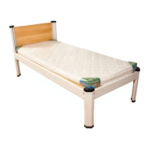 Factory Price Students Dormitory Single Bed Hotel Beds with Mattress