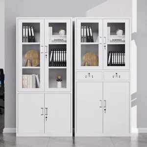 Factory Sales Office Steel Cabinet Storage Metal Filing Cabinet for Office Metal Door Metal Cupboard with Adjustable Shelves