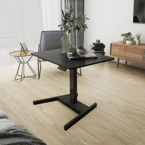 Factory Single Leg Table Adjustable Height Negotiate Table Electric Lifting up Down Desk