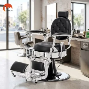 Factory Stock Vintage Barber Chair Barber Furniture Hydraulic Pump Salon Furniture Sillon Cadeira Barbeiro