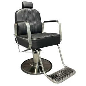 Factory Supply Commercial Leather Liftable Rotatable Lying Barber Chair Modern Minimalist Comfortable Barber Shop Hair Salon