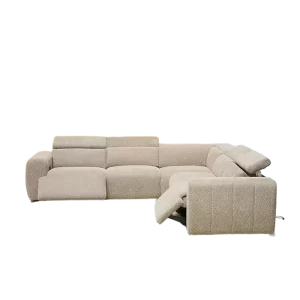 Factory Supply Custom Color Size L-Shaped Sectional Extendable Electric Smart Fabric Recliner for Hotel Villa