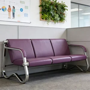 Factory Supply Leather Modern Waiting Room Chairs for Hospital Use Office Reception Living Room Sofa Bench