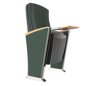 Factory Theater Seat Furniture Auditorium Lecture Hall Folding Seating Church Chair With Table Writing Pad